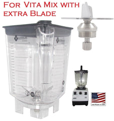 Alterna Jar fits Vitamix Blenders with EXTRA blending assembly; 80oz capacity