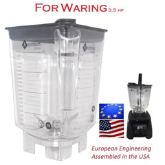Alterna Jar fits Waring 3.5 hp Blenders - 80 oz with exchangeable blending assembly