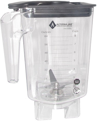 Blendin 64 Ounce Jar Container with Blade,Lid,and Center Cap, Fits Cleanblend  Blenders 
