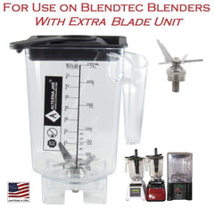 Alterna Jar fits Blendtec Blenders With EXTRA removable Blade Unit- 80 oz