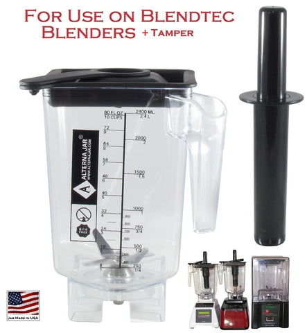 $69 MADE in USA - Jar for Blendtec Blenders, CALL for free tamper – Alterna  Jars and Blades